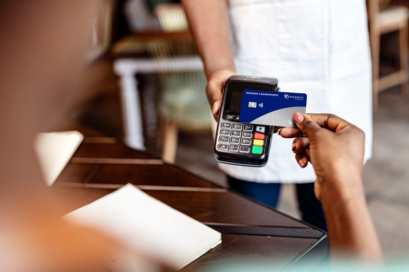 Business cash rewards Visa credit card from Magnifi Financial