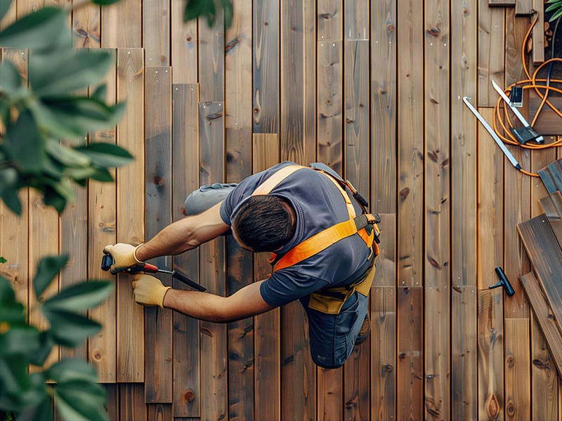 Using a HELOC for house renovations like a new deck.