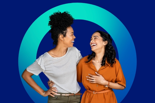 Friends Laughing